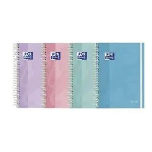 AGENDA ESCOLAR OXFORD PASTEL 25-26 ESPIRAL SV 12X18 TAPA EXTRADURA