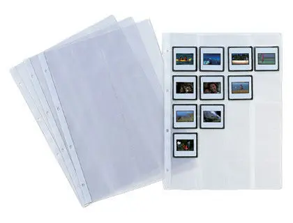 Funda Diapositiva Folio 2481 4 Taladros para 20 Diapositivas Unidad