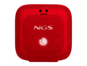 ALTAVOZ NGS BLUETOOTH ROLLER COASTER PORTATIL 10W RESISTENTE AL AGUA USB MICRO SD AUX IN COLOR ROJO