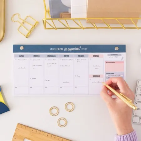 Organizador Semanal Estrecho para Planificarte Fenomenal