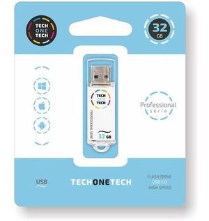 MEMORIA USB PENDRIVE BLANCO PRO TECH 32 GB