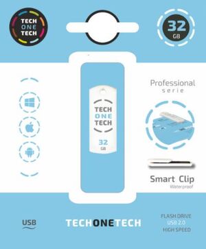 MEMORIA USB PENDRIVE USB 32 GB PRO SMART CLIPTECH BLANCO