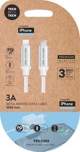 CABLE PD COMP APPLE USB-C A LIGHTNING BRAIDED NYLON 1