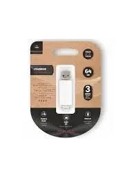 Memoria Usb Pendrive 64 Gb Blanco Basico