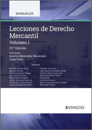 LECCIONES DE DERECHO MERCANTIL (VOLUMEN I)