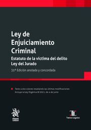LEY DE ENJUICIAMIENTO CRIMINAL. ESTATUTO DE LA VÍCTIMA DEL DELITO. LEY DEL JURAD