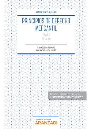 PRINCIPIOS DE DERECHO MERCANTIL (TOMO II) (PAPEL + E-BOOK)