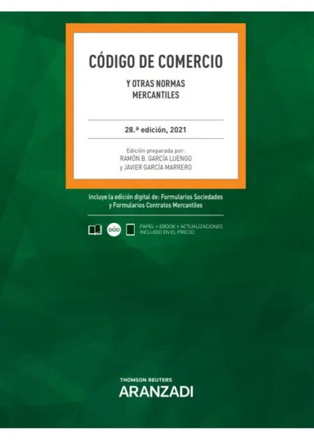 Codigo de Comercio y Otras Normas Mercantiles 2021