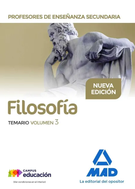 Profesores de Enseñanza Secundaria Filosofía Temario Volumen 3