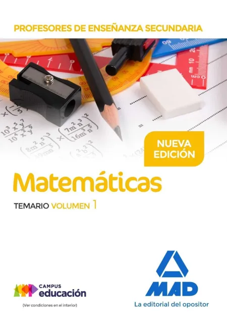 Profesores de Enseñanza Secundaria Matemáticas Temario Volumen 1
