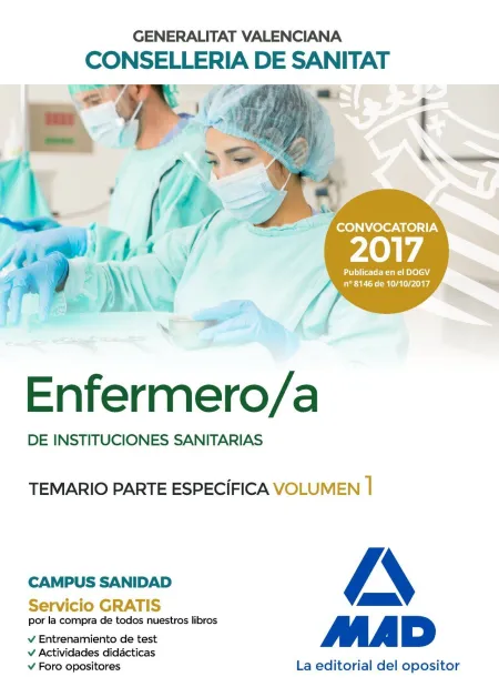 Enfermero/A de Instituciones Sanitarias de la Conselleria de Sanitat de la Gener