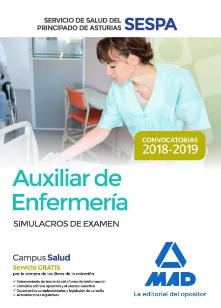 Auxiliar de Enfermería del Servicio de Salud del Principado de Asturias (Sespa).