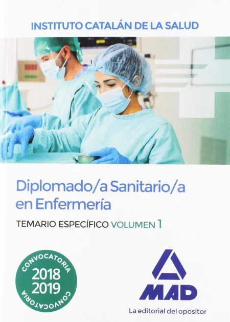 Diplomado/A Sanitario/A en Enfermería del Instituto Catalán de la Salud. Temario