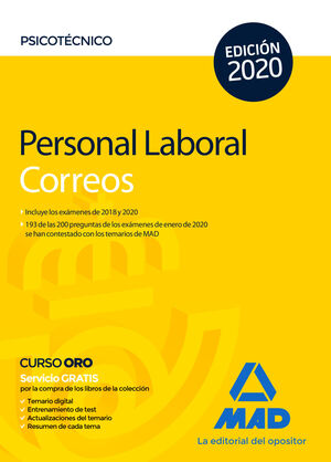 PERSONAL LABORAL DE CORREOS Y TELÉGRAFOS. PSICOTÉCNICO