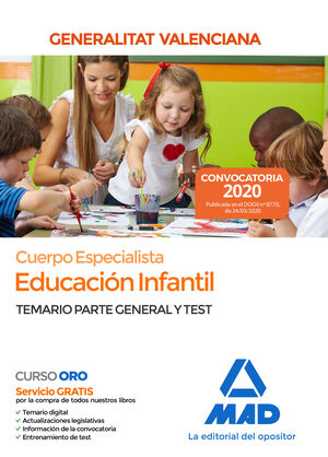 CUERPO ESPECIALISTA EN EDUCACIÓN INFANTIL DE LA ADMINISTRACIÓN DE LA GENERALITAT