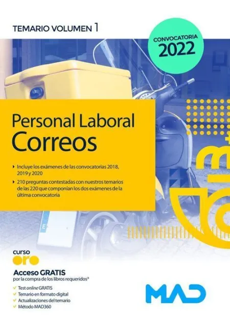 Personal Laboral de Correos y Telégrafos. Temario Volumen 1