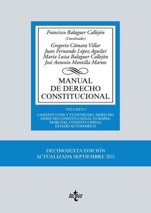 MANUAL DE DERECHO CONSTITUCIONAL VOL. I