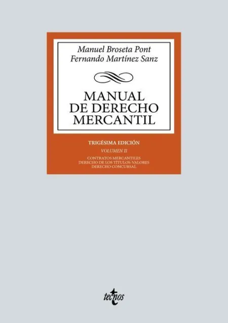 Manual de Derecho Mercantil Vol. Ii