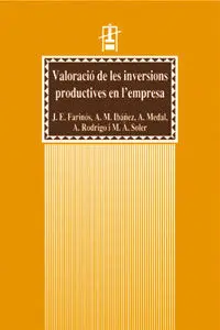 Valoració de les Inversions Productives en L'empresa