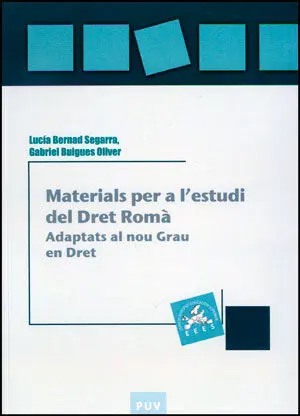 Materials Per a L'estudi del Dret Romà