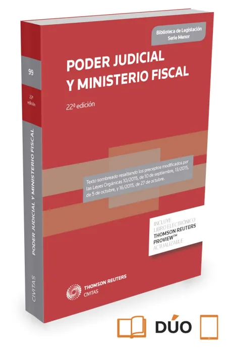 Poder Judicial y Ministerio Fiscal (Papel + E-Book)