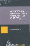 MEDIACIÓN EN ASUNTOS CIVILES Y MERCANTILES EN ESPAÑA