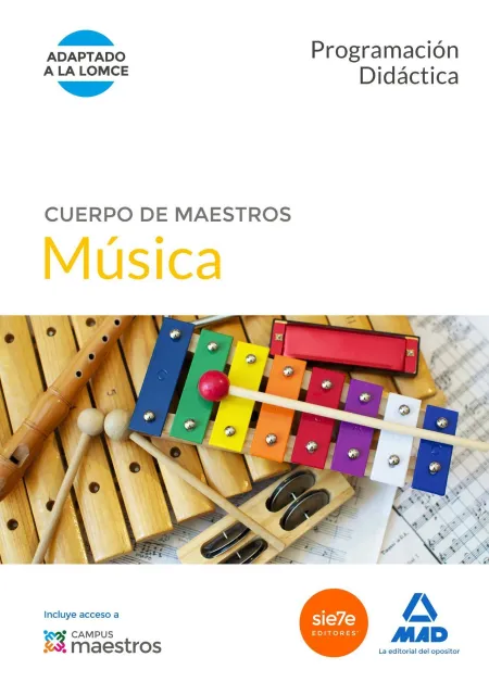 Cuerpo de Maestros Música. Programación Didáctica