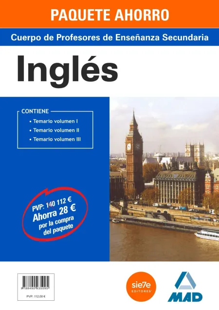 Paquete Ahorro Inglés Cuerpo de Profesores de Enseñanza Secundaria