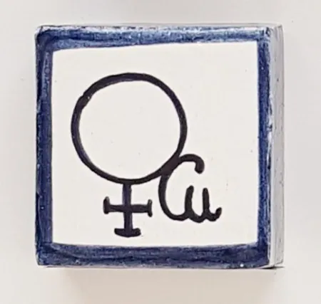 Azulejo Elementos Quimicos - Cobre (Cu)