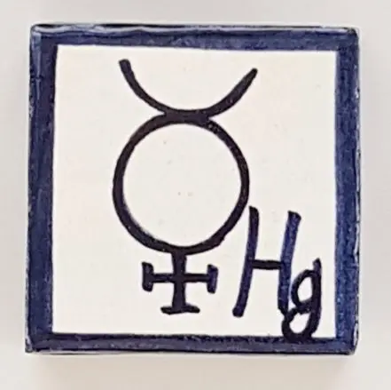 Azulejo Elementos Quimicos - Mercurio (Hg)