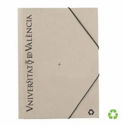 Carpeta Gomas Cartón Reciclado Universitat de València