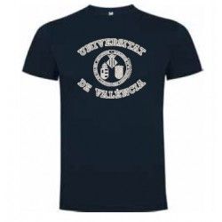 CAMISETA ESCUDO CAMPUS PROMO ECO MARINO S UNIVERSIDAD VALENCIA