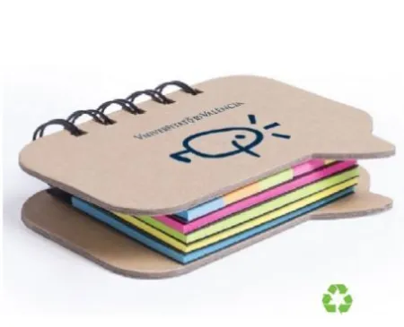 Bloc Notas Adhesivas Xano Cartón Reciclado