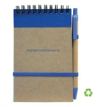 Bloc + Boli Cartón Reciclado A6 