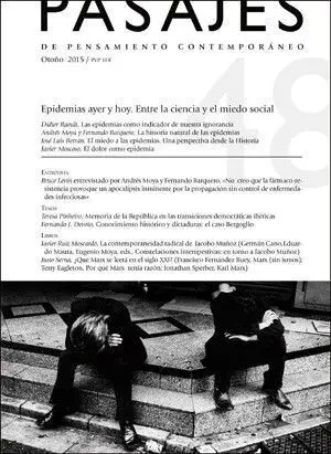 Epidemias Ayer y Hoy. entre la Ciencia y el Miedo Social