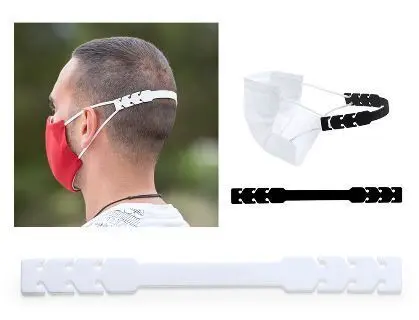 Ajustador Salvaorejas Mascarilla Silicona Flexible Negro