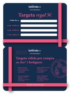 TARJETA REGALO ESCUDO UV 5