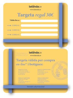 TARJETA REGALO ESCUDO UV 30