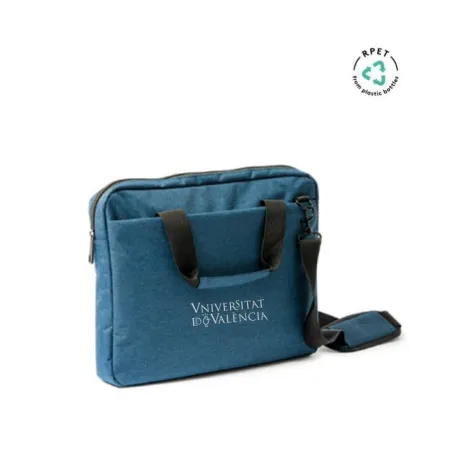 Maletín Portátil 15' Universitat de València 37 X 28 X 7 cm Azul Jaspe Pet Reciclado