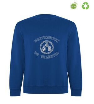 SUDADERA ESCUDO - CAMPUS ECO - AZUL  - M