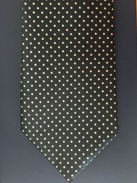 Corbata Uv Marino Motas Blancas