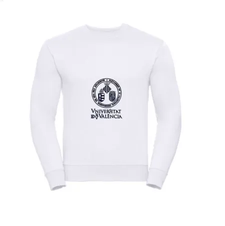 Sudadera Escudo Uv Bordado - Blanco S