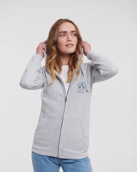 Sudadera Mujer Capucha Cremallera Escudo Uv - Gris Jaspe - Xl