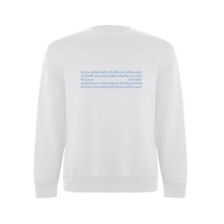 Sudadera Text Repetit Blanco S