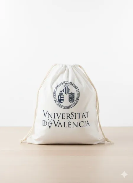 Bolsa Algodón Escudo Uv Cordón 32X25 cm