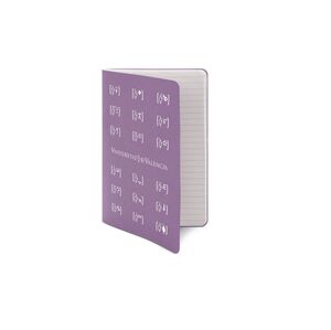 LIBRETA XANOS VIOLETA 14 X 20,50 CM COSIDA 40 HOJAS RAYADAS