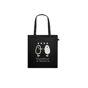 BOLSA UV-XANOS  ALGODÓN  COMERCIO JUSTO 140 GRS  42 X 38 CMS - NEGRO