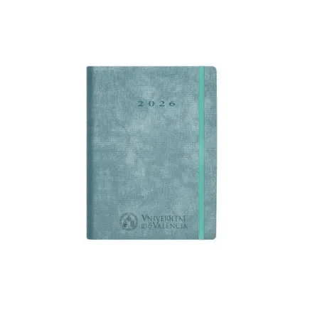 Agenda Universitat Valencia 2026 S/V 16,6X24 cm Multiling Turquesa