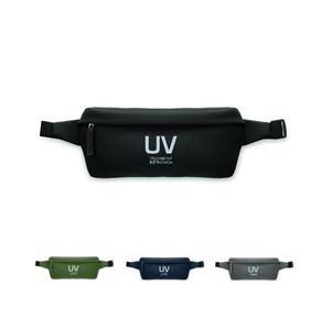 RIÑONERA UV REFLECTANTE 26,5X7X12,7CM - NEGRO