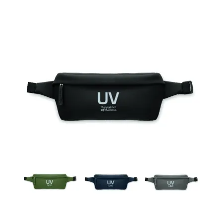 Riñonera Uv Reflectante 26,5X7X12,7Cm - Negro